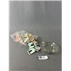 Image 1 : Vintage Sheraton Hotels Glass Ashtray & Nice Assortment Of Vintage Match Books