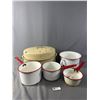 Image 1 : Nice Selection Of Vintage Enamel Cooking Ware