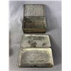 Image 3 : 3 Old Toffee Tins w/ Lids. Approx. 4.25" x 6.25"