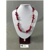 Image 1 : Vintage Ox Blood Red Coral Necklace