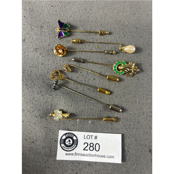 8 Wonderful Vintage Stick Pins