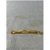 Image 3 : Gold Over Sterling Silver w/ Ruby Stone Rogers Tie Pin & Large Swap On Tie Bar