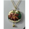 Image 2 : Vintage Hinged Enamel Cloisonne Bangle & Pendant w/ Chain Necklace