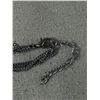 Image 3 : Extra Length Faceted Crystal Beads w/ Chain Necklace w/ Tassel