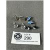 Image 1 : 4 Vintage Pairs Of Sterling Silver Earrings