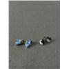 Image 3 : 4 Vintage Pairs Of Sterling Silver Earrings