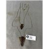 Image 1 : Designer Double Pendant & Chains Necklace