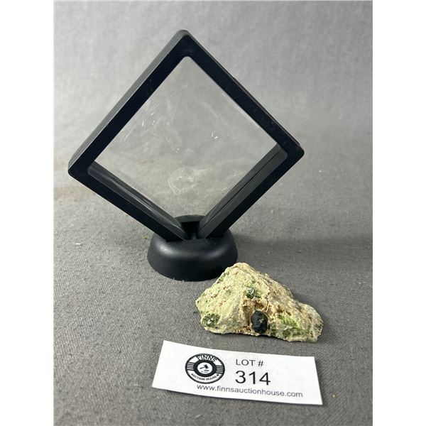 Natural Green Garnet Specimen