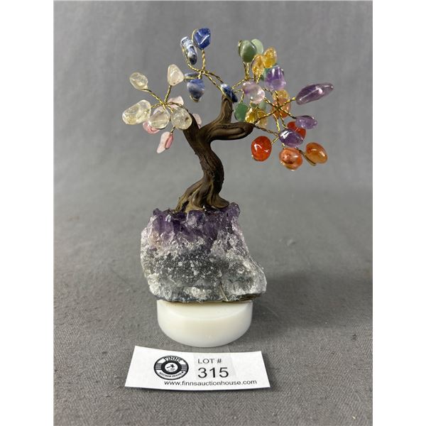 6" x 4"  7 Crystals Chakra Tree. Retails $350.00