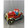 Image 2 : Vintage Battery Operated "Fire Chief" Tin Toy In Original Box. Approx. 9.5"L
