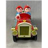 Image 3 : Vintage Battery Operated "Fire Chief" Tin Toy In Original Box. Approx. 9.5"L