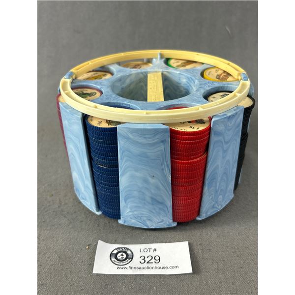 Vintage Jello-Brands "Picture Wheels" Set In Jello-Brands Holder