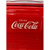 Image 2 : Vintage Metal Drink Coca-Cola Cooler. NO SHIPPING. Approx. 17" x 12" x 18"H w/Lid Handle