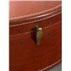 Image 2 : Vintage Round Samsonite Travel Case w/ Loop Handle. Approx. 18" Diam x 7.25"