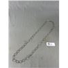 Image 2 : Double Length Silver Links Necklace, Marked ALFANI