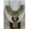 Image 3 : Very Ornate Crafted Silver Tone Necklace