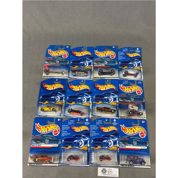 12 Packages Of Hot Wheels Die-cast Metal Collectibles