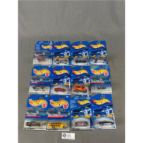 12 Packages Of Hot Wheels Die-cast Metal Collectibles