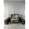 Image 2 : Vintage Solid State Admiral Sterophonic Portable Record Player. NO SHIPPING. Approx. 23" x 14" x 7.5