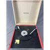 Image 2 : Vintage Dansette Series Crosley Portable Record Player. Plays 33's & 45's. NO SHIPPING. Approx. 16" 
