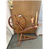 Image 1 : Vintage Spinning Wheel. One dowel needs repair. NO SHIPPING. Approx. 36"H x 35"
