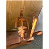 Image 2 : Vintage Spinning Wheel. One dowel needs repair. NO SHIPPING. Approx. 36"H x 35"
