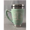 Image 8 : 2 Crystal Decanters Plus a Travel Coffee Mug