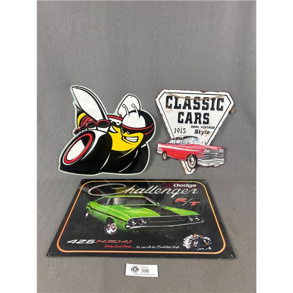 Lot of 3 Nice Car Signs