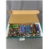Image 1 : Small Box of Souvenir  Spoons. Some New in Packages.