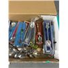Image 2 : Small Box of Souvenir  Spoons. Some New in Packages.