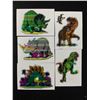 Image 3 : Lot of 10 1990s Vending Machine Dinosaurs Stickers