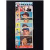 Image 1 : Lot of 5 1960 Topps Baseball Cards Plus Patrick Roy and Richard Petty Cards