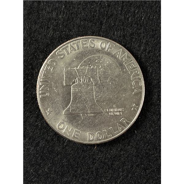 1776-1976 D.Eisenhower Liberty Bell Moon One Dollar Bicentennial Coin