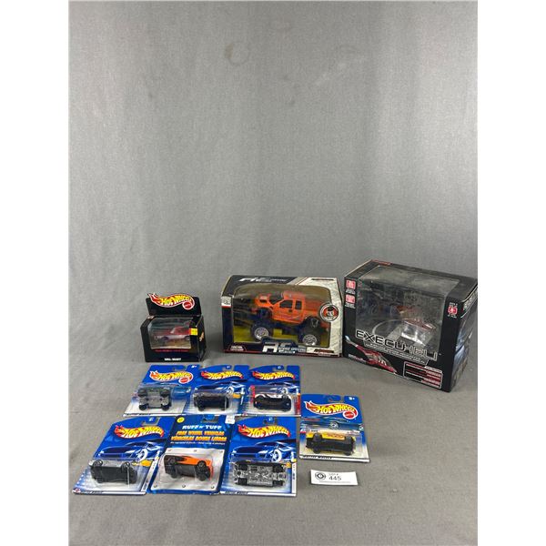 Nice Lot o Various Sizes and Brands of Die Cast Cars and Helicopter