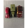 Image 10 : Lot of 5 Various Sized Die Cast Cars. 2 are Coin Banks