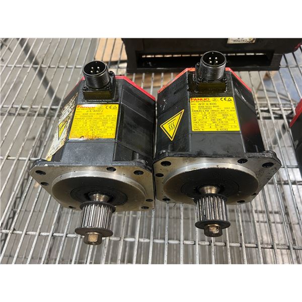 (2) Fanuc #A06B-0223-B000 AC Servo Motors