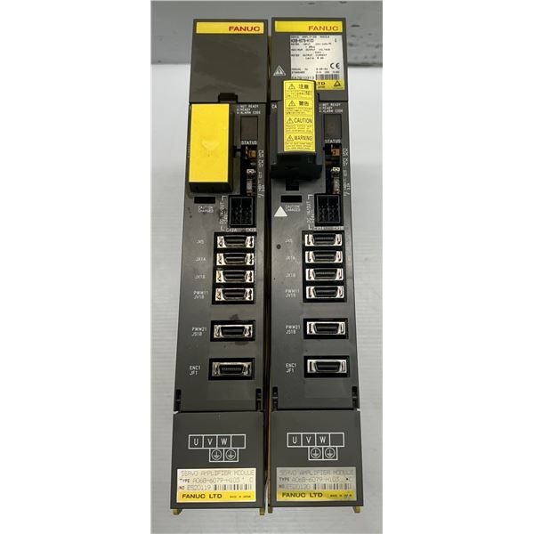 (2) Fanuc #A06B-6079-H103 Servo Amplifier Modules