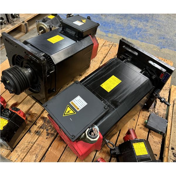 (2) Fanuc #A06B-1456-B100 #aiIP 18/6000 AC Spindle Motors