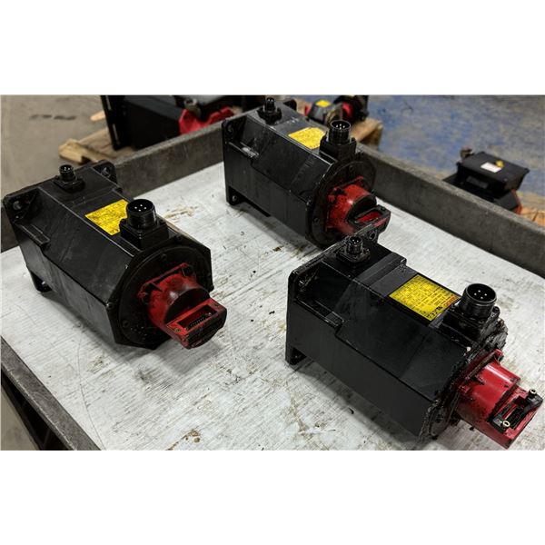 (3) Fanuc #A06B-0034-B175 #B6/2000 AC Servo Motors
