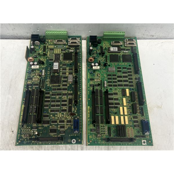 Lot of (2) Fanuc Circuit Boards #A16B-2201-0110/09A & #A16B-2201-0110/11A
