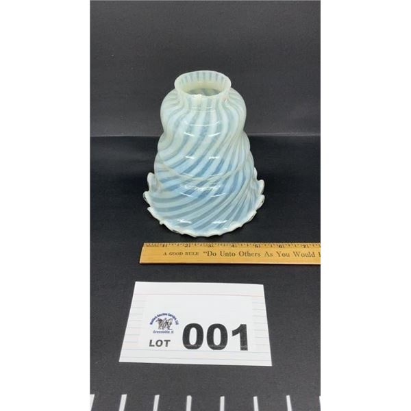 FENTON OPALESCENT SWIRL SHADE 6 in