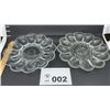 Image 1 : ELEGANT GLASS EGG PLATES 2