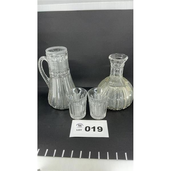 DUNCAN MILLER TANKARD(9.5 in, ) WATER GLASS (8