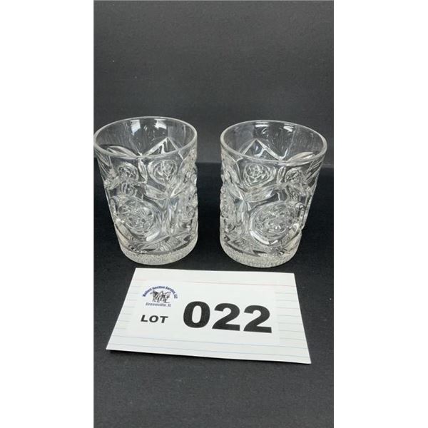 DUNCAN MILLER NO.50 TUMBLERS 4 inches tall