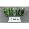 Image 1 : GEO DUNCAN BEADED SWIRL TUMBLERS 3.   4 inches