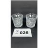 Image 1 : OLD FASHIONED GLASS TUMBLERS 4 inches tall