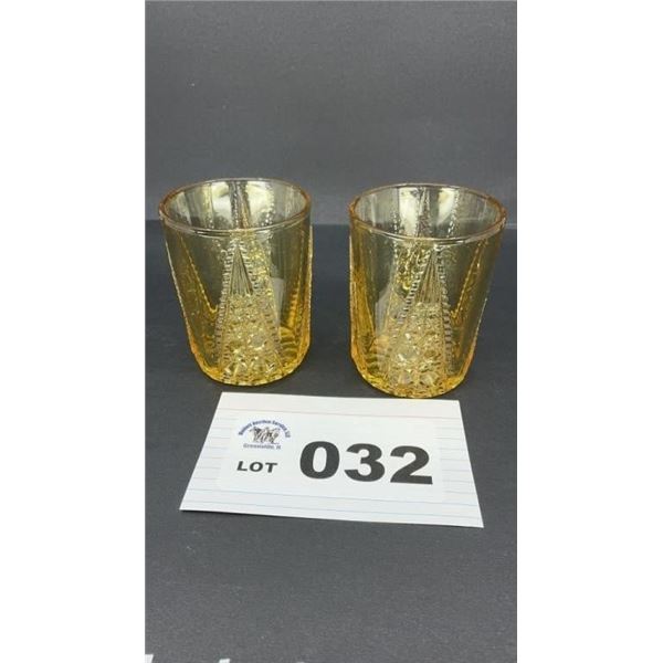 EAPG 1880s MITRED DIAMOND TUMBLERS 4 in