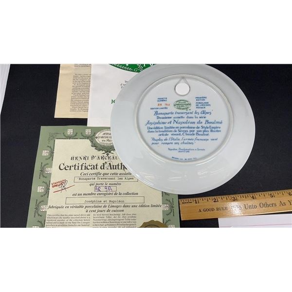 HENRI D’ARCEAUL & FILS DESIGNER PLATE NUMBERED