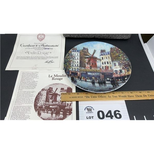HENRI D’ARCEAU & FILS NUMBERED DECORATOR PLATE