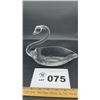 Image 1 : DUNCAN MILLER SWAN CANDY DISH. 7 in tall